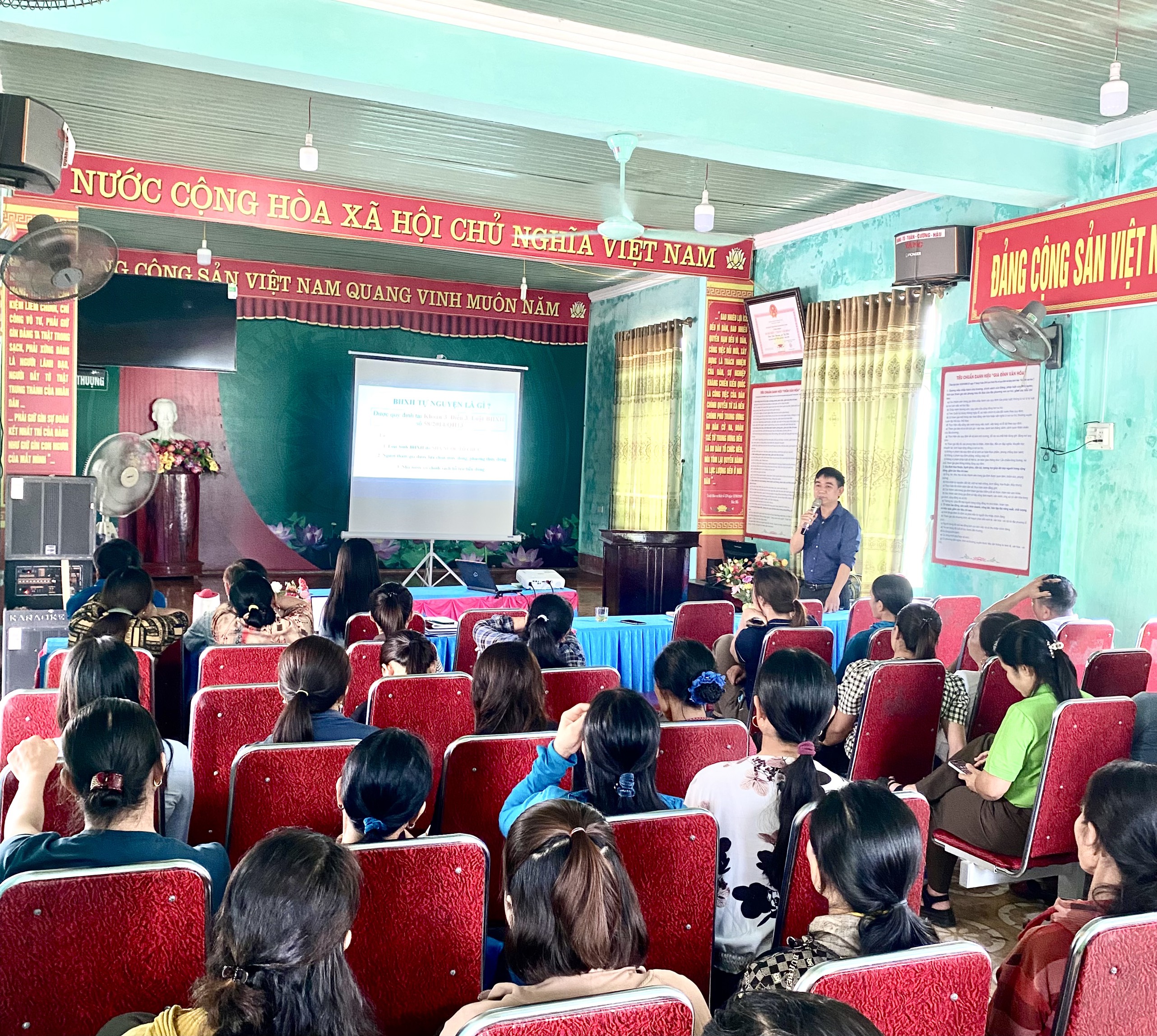 Hội Nông dân xã Kỳ Phú tổ chức tuyên truyền các chính sách  BHXH tự nguyện, BHYT